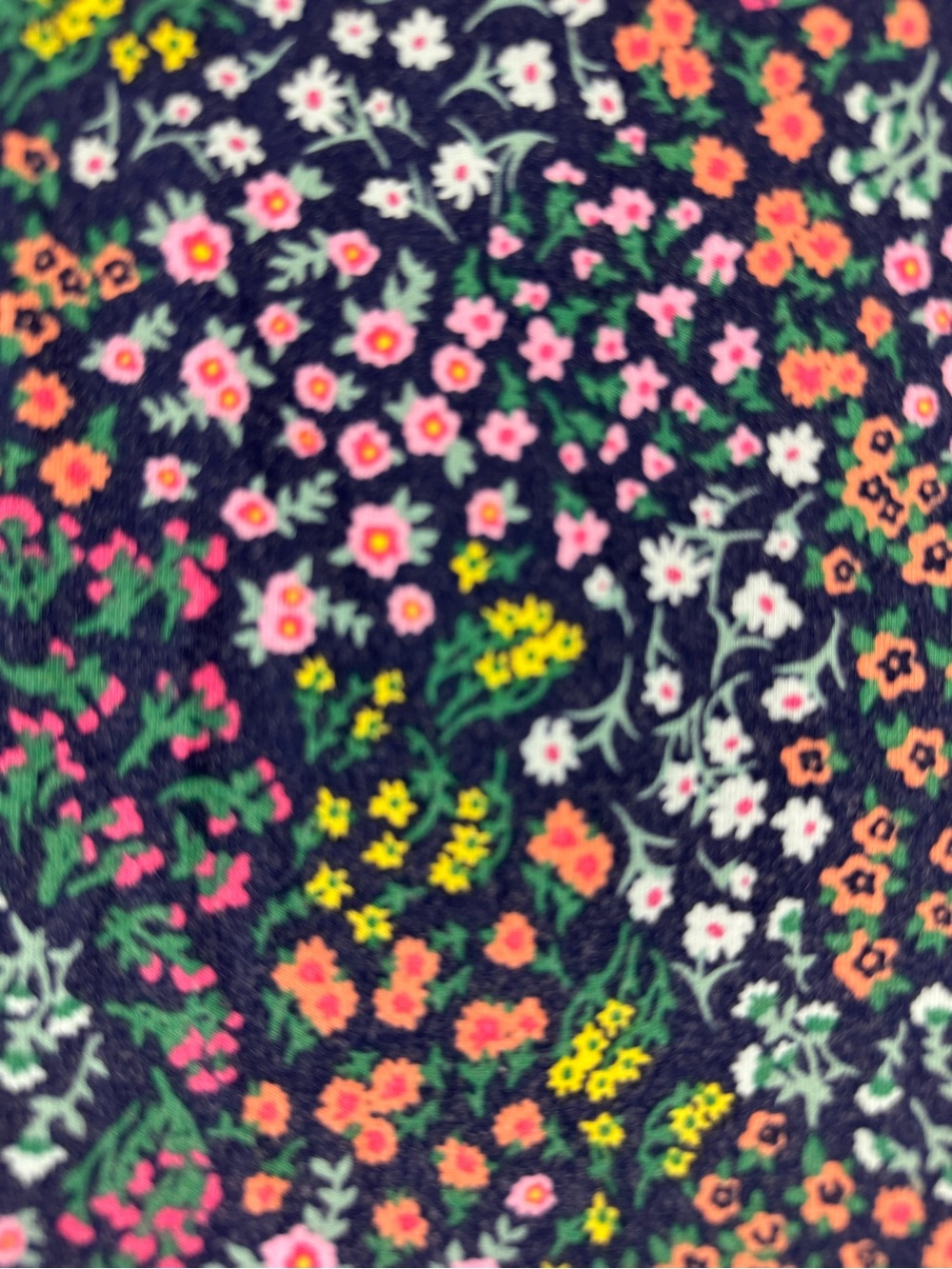 Lands' End Navy Floral Maxi Dress 1X. Back to School - Picture 3 of 12